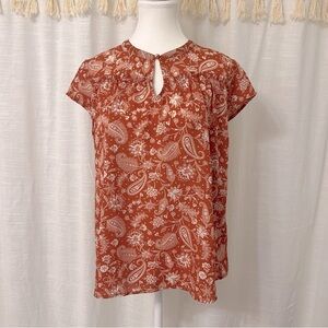 Paper Moon Floral Paisley Blouse